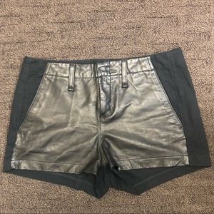 Rag and Bone leather shorts size 26